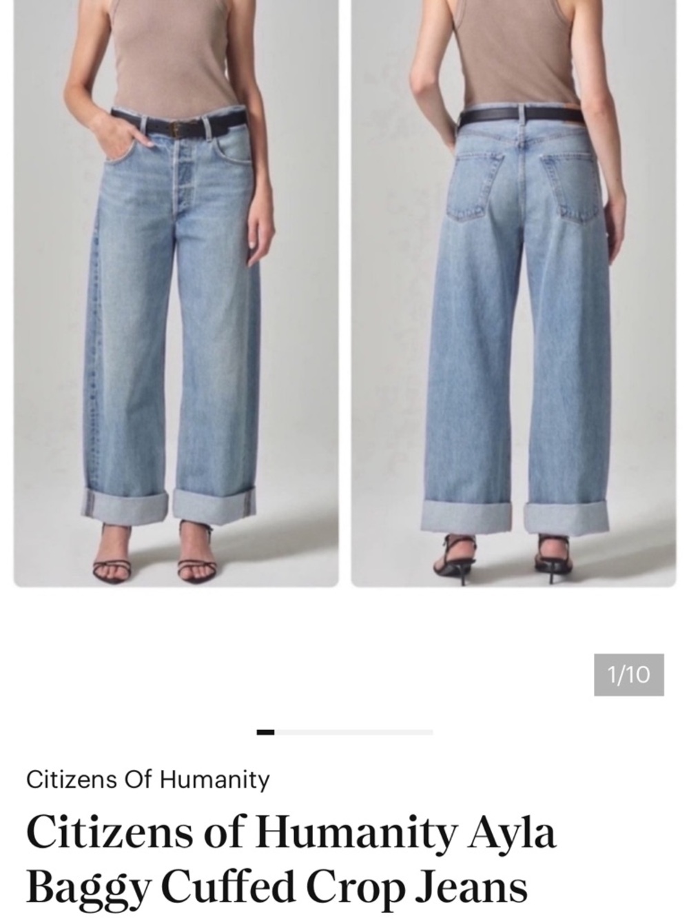Citizens of Humanity baggy jeans!